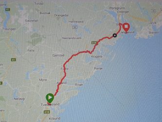 Dag-52; Tvedestrand – Langesund